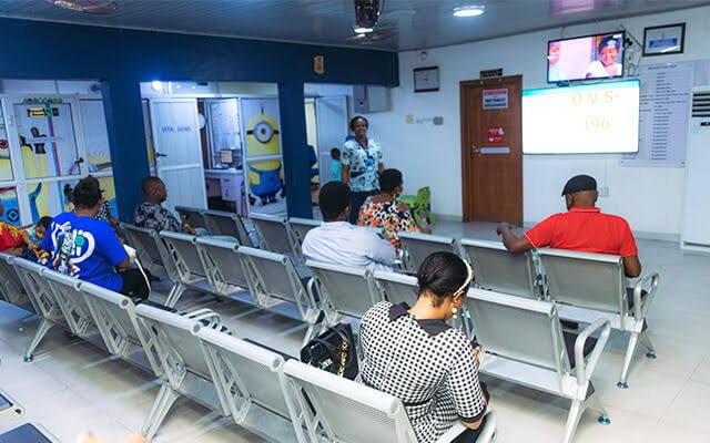 Reception and waiting area at Biowu Hospital Limited